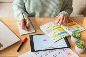 organizar y gestionar el tiempo de trabajo y de estudio